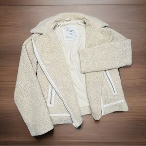 Abercrombie Kids Off-White Sherpa Jacket